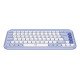 Logitech POP Icon Keys clavier Universel Bluetooth QWERTY US International Lilas, Blanc