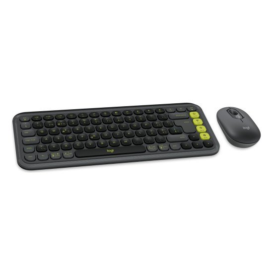 Logitech POP Icon Combo clavier Souris incluse Universel Bluetooth QWERTZ Suisse Graphite, Vert