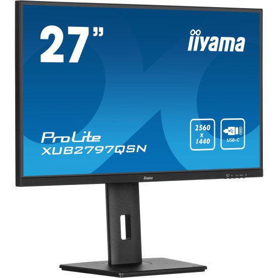 iiyama ProLite XUB2797QSN-B2 écran PC 68,6 cm (27") 2560 x 1440 pixels 2K Ultra HD LED Noir