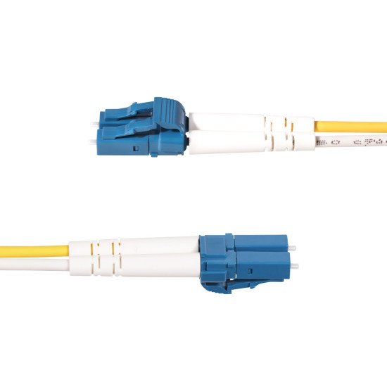 StarTech.com Câble Fibre Optique de 30m Duplex Monomode LC vers SC(UPC) OS2, 9/125µm, 100G, Cordon Fibre Optique, Insensible à la Courbure, Faible Perte d'Insertion, Cordon Patch Fibre LSZH