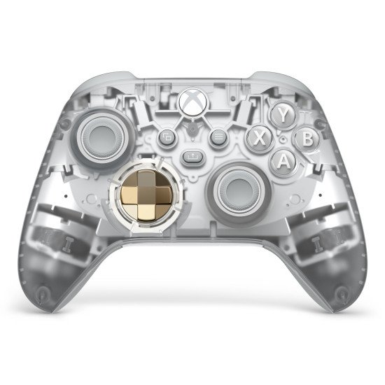 Microsoft Ghost Cipher Or, Gris clair, Transparent Bluetooth/USB Manette de jeu Analogique/Numérique Android, PC, Xbox One, Xbox Series S, Xbox Series X, iOS