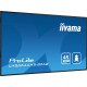 iiyama LH8664UHS-B2AG affichage de messages Écran plat de signalisation numérique 2,18 m (86") Wifi 500 cd/m² 4K Ultra HD Noir Intégré dans le processeur Android 24/7