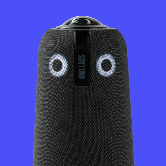 Owl Labs Meeting Owl 4+ – Caméra de visioconférence intelligente 4K, microphone et haut-parleur à 360°, avec des fonctionnalités telles que la focalisation automatique sur la personne qui parle, le zoom intelligent et l'égalisation du bruit