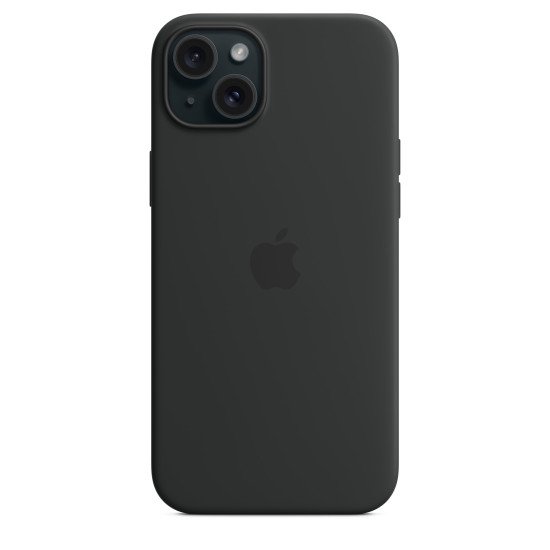 Apple Coque en silicone avec MagSafe pour iPhone 15 Plus - Noir