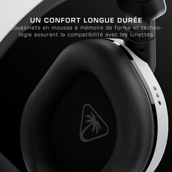 Turtle Beach Casque gaming amplifié multiplateforme sans fil Stealth 600 pour Xbox Series X|S, Xbox One, PC, Nintendo Switch et mobile - Bluetooth, 80 heures de batterie et microphone antibruit – Blanc