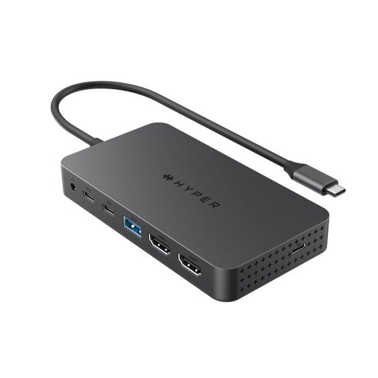 HYPER HD7002GL hub & concentrateur USB 3.2 Gen 1 (3.1 Gen 1) Type-C 10000 Mbit/s Noir