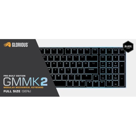 Glorious PC Gaming Race GMMK 2 clavier Jouer USB Allemand Noir