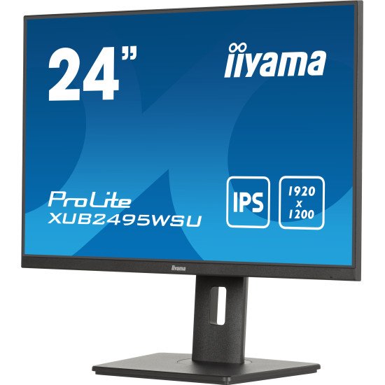 iiyama ProLite XUB2495WSU-B7 écran PC 61 cm (24") 1920 x 1200 pixels 4K Ultra HD LED Noir