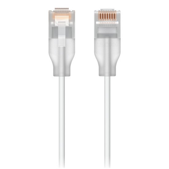 Ubiquiti UACC-Cable-Patch-EL-12M-W câble de réseau Translucide, Blanc Cat6