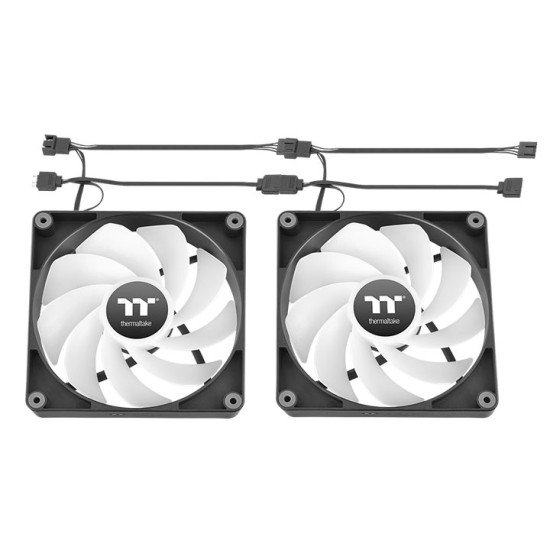 Thermaltake CT120 Reverse ARGB Boitier PC Ventilateur 12 cm Noir 2 pièce(s)