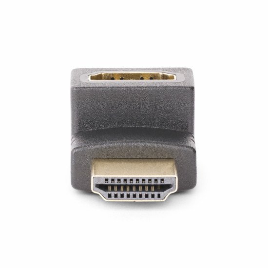 StarTech.com Adaptateur HDMI 2.0 à Angle Droit Vertical, Mâle vers Femelle, Économiseur de Port HDMI Vertical à 90 Degrés, 4K 60Hz, Extension Coudé pour HDMI à Haut Débit, Raccord HDMI 2.0 en Angle Vertical, M/F