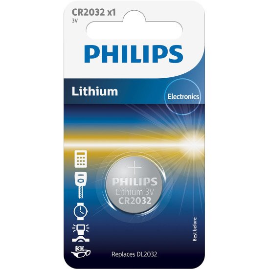 Philips Minicells Batterie CR2032/01B