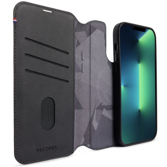 Decoded Modu Wallet coque de protection pour téléphones portables 17 cm (6.69") Étui avec portefeuille Noir