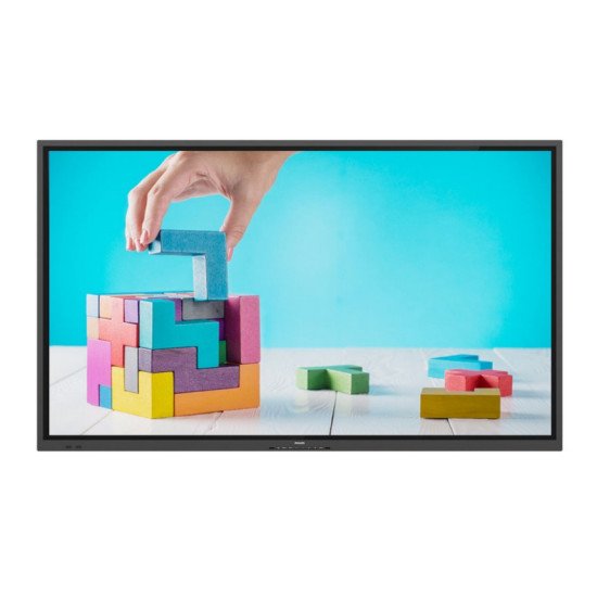 Philips E-Line 75BDL4152E/00 Écran plat de signalisation numérique 190,5 cm (75") Wifi 400 cd/m² 4K Ultra HD Noir Écran tactile Intégré dans le processeur Android 18/7