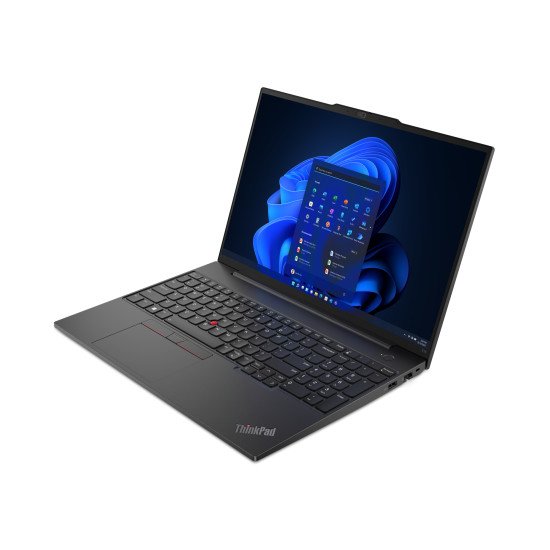 Lenovo ThinkPad E16 AMD Ryzen™ 5 7430U Ordinateur portable 40,6 cm (16") WUXGA 16 Go DDR4-SDRAM 512 Go SSD Wi-Fi 6 (802.11ax) Windows 11 Pro Noir