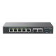 Grandstream Networks GCC6010 commutateur réseau Gigabit Ethernet (10/100/1000) Connexion Ethernet POE Noir, Argent