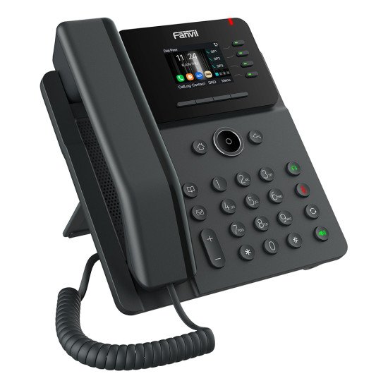 Fanvil V61W téléphone fixe Noir 4 lignes LCD Wifi