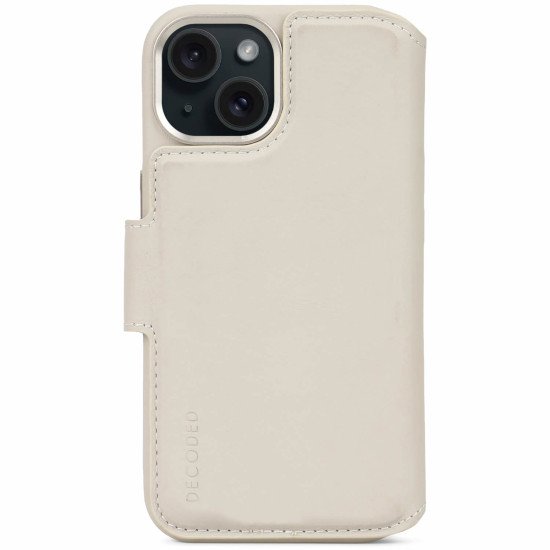 Decoded D24IPO15DW5CY coque de protection pour téléphones portables 15,5 cm (6.1") Étui avec portefeuille Beige