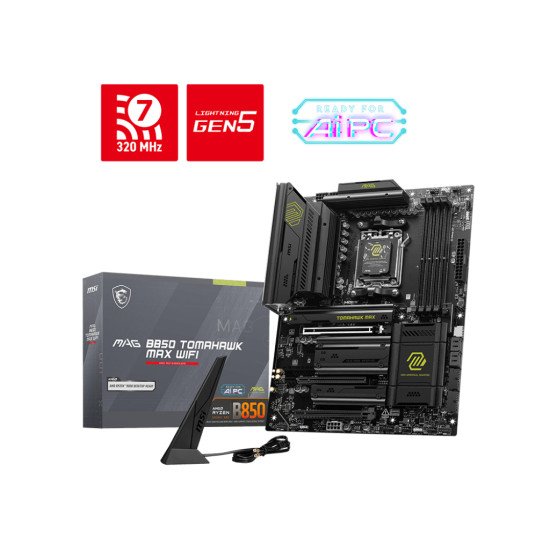 MSI MAG B850 TOMAHAWK MAX WIFI carte mère AMD B850 Emplacement AM5 ATX