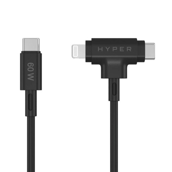 Targus HyperJuice câble USB USB 2.0 1,5 m USB C USB C/Lightning Noir