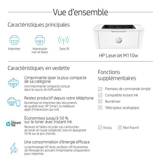 HP LaserJet Imprimante M110w