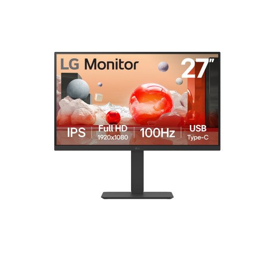 LG 27BA650-B écran PC 68,6 cm (27") 1920 x 1080 pixels Full HD LCD Noir