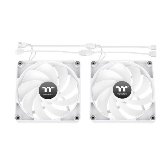 Thermaltake CT140 Reverse ARGB Boitier PC Ventilateur 14 cm Blanc 2 pièce(s)