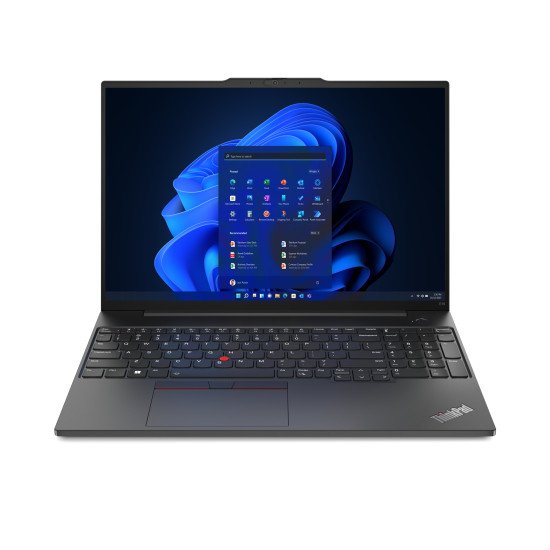 Lenovo ThinkPad E16 AMD Ryzen™ 5 7430U Ordinateur portable 40,6 cm (16") WUXGA 16 Go DDR4-SDRAM 512 Go SSD Wi-Fi 6 (802.11ax) Windows 11 Pro Noir