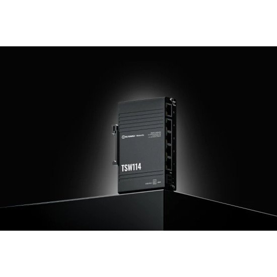 Teltonika TSW114000000 commutateur réseau Non-géré Gigabit Ethernet (10/100/1000) Noir