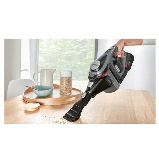 Bosch Serie 8 BSS825MULT aspirateur balai et balai électrique Aspirateur-balai 2 en 1 Batterie Sec HEPA Sans sac Gris 5 Ah