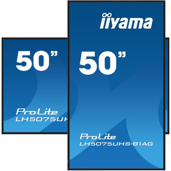 iiyama ProLite Écran plat de signalisation numérique 125,7 cm (49.5") LCD Wifi 500 cd/m² 4K Ultra HD Noir Intégré dans le processeur Android 11 24/7