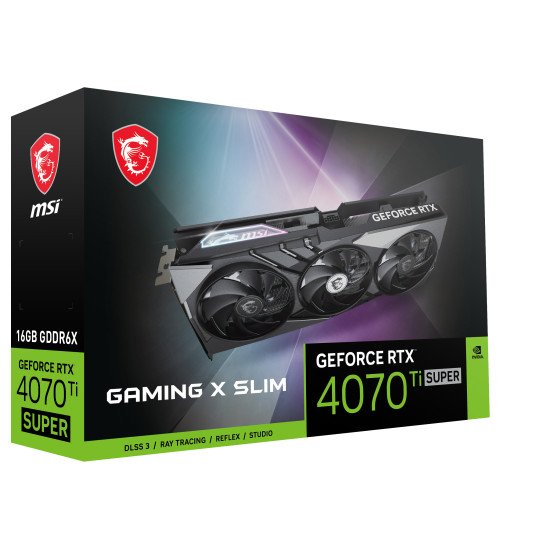 MSI GAMING GeForce RTX 4070 Ti SUPER 16G X SLIM NVIDIA 16 Go GDDR6X