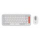 Logitech POP Icon Combo clavier Souris incluse Universel Bluetooth QWERTY US International Orange, Blanc