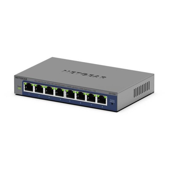 NETGEAR GS108Ev4 Non-géré L2/L3 Gigabit Ethernet (10/100/1000) Gris