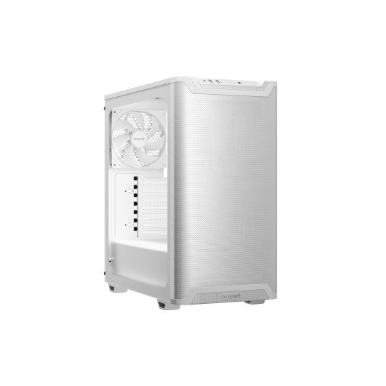 be quiet! Pure Base 501 Blanc | Boîtier PC vitré, Mini ATX / Micro ATX / ATX, 2 ventilateurs Pure Wings 3 140 mm PWM