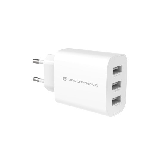 Conceptronic ALTHEA13W chargeur d'appareils mobiles Universel Blanc Secteur Intérieure