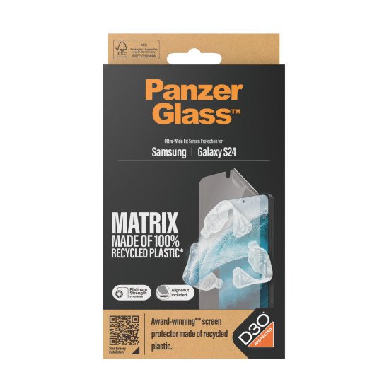 PanzerGlass Ultra Wide Fit D3O PET-Folie Protection d'écran transparent Samsung 1 pièce(s)