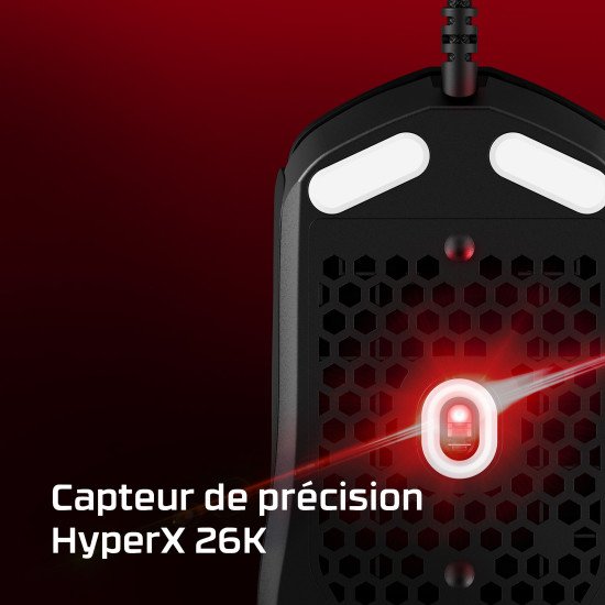 HyperX Pulsefire Haste 2 - Souris gaming (noir)