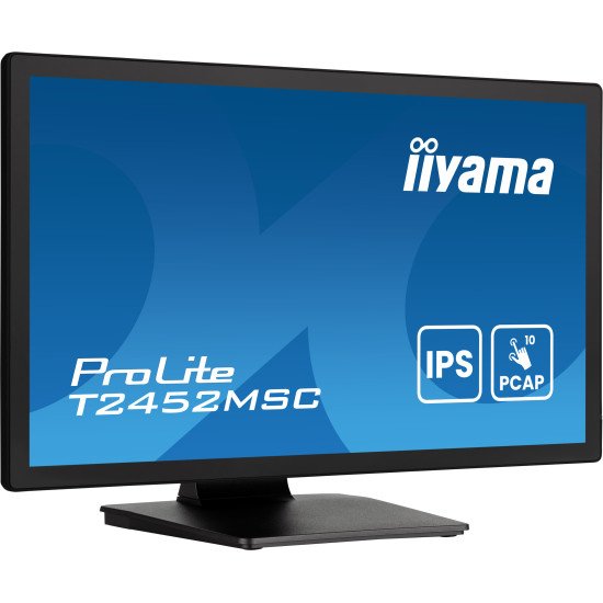 iiyama ProLite T2452MSC-B1AG écran PC 60,5 cm (23.8") 1920 x 1080 pixels Full HD LED Écran tactile Noir