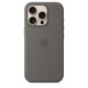 Apple Coque en silicone avec MagSafe pour iPhone 16 Pro - Gris minéral