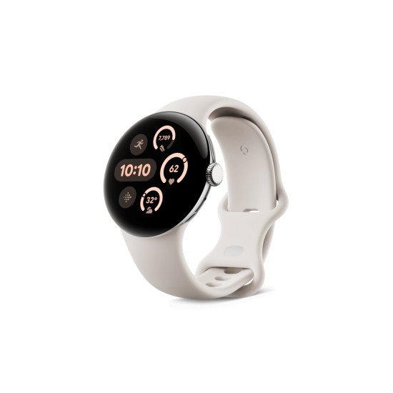 Google Pixel Watch 3 AMOLED 41 mm Numérique Écran tactile Argent Wifi GPS (satellite)