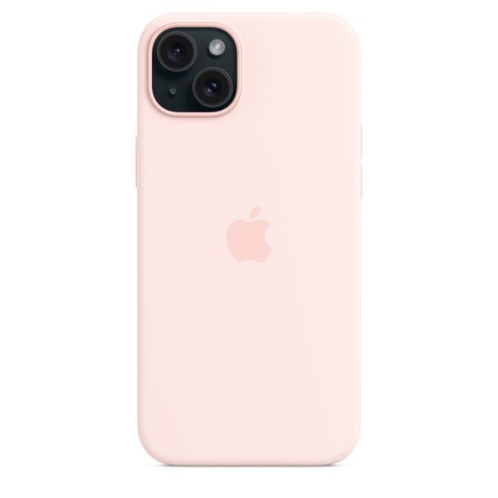 Apple Coque en silicone avec MagSafe pour iPhone 15 Plus - Rose pâle