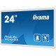 iiyama TW2424AS-W1 affichage de messages Panneau plat de signalisation numérique 60,5 cm (23.8") Wifi 250 cd/m² 4K Ultra HD Noir Écran tactile Intégré dans le processeur Android 24/7