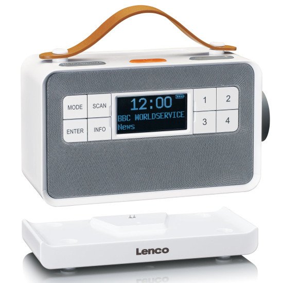 Lenco PDR-065WH Radio portable Numérique Blanc