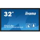 iiyama TF3239AS-B1AG affichage de messages Écran plat de signalisation numérique 80 cm (31.5") LED 500 cd/m² 2.4K Ultra HD Noir Écran tactile Intégré dans le processeur Android 24/7