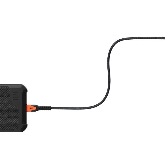 Urban Armor Gear Kevlar câble USB USB 2.0 1,5 m USB C Noir, Orange