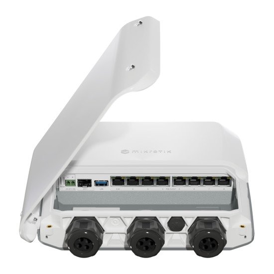 Mikrotik RB5009UPr+S+OUT Routeur connecté 2.5 Gigabit Ethernet, Gigabit Ethernet Blanc