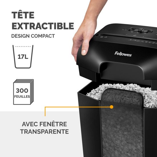 Fellowes Powershred LX41 destructeur de papier Découpage en particules Noir