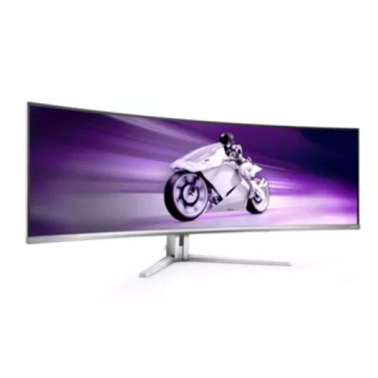 Philips Evnia 8000 49M2C8900L/00 écran PC 124,2 cm (48.9") 5120 x 1440 pixels Dual QHD QDOLED Blanc