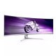 Philips Evnia 8000 49M2C8900L/00 écran PC 124,2 cm (48.9") 5120 x 1440 pixels Dual QHD QDOLED Blanc